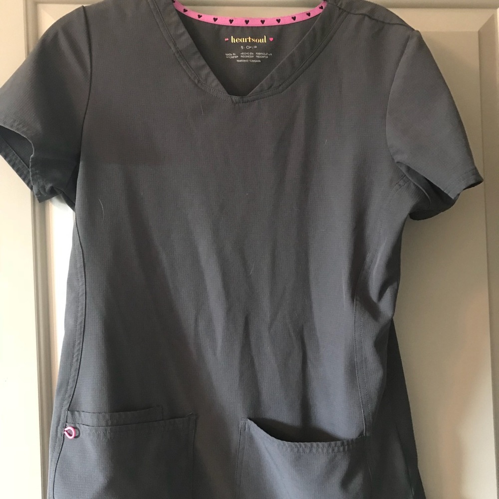 Scrub top and pants by heart and soul